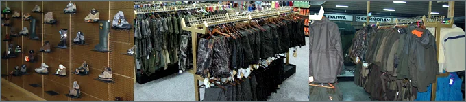Exposición de ropa técnica para campo